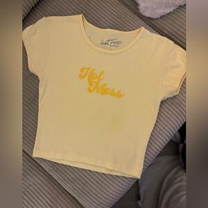 Hot Mess by Alix Earle Yellow T-Shirt